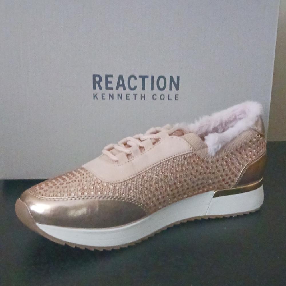 Kenneth Cole Reaction Women's Metallic Rose Gold Sneakers